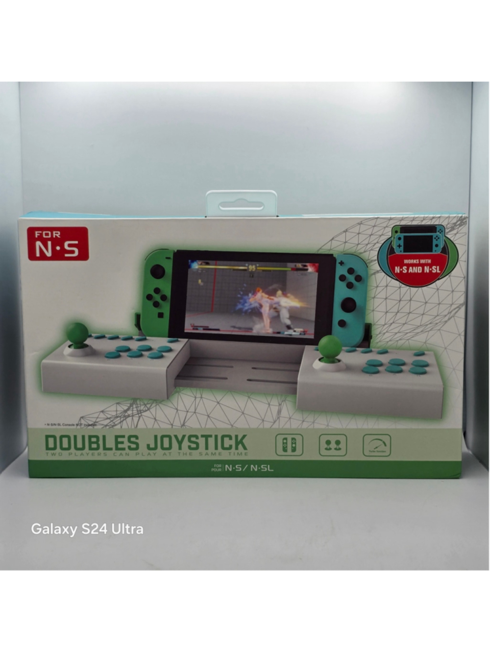BIGAINT Doubles Joystick Controller for Nintendo Switch, Grey and Green